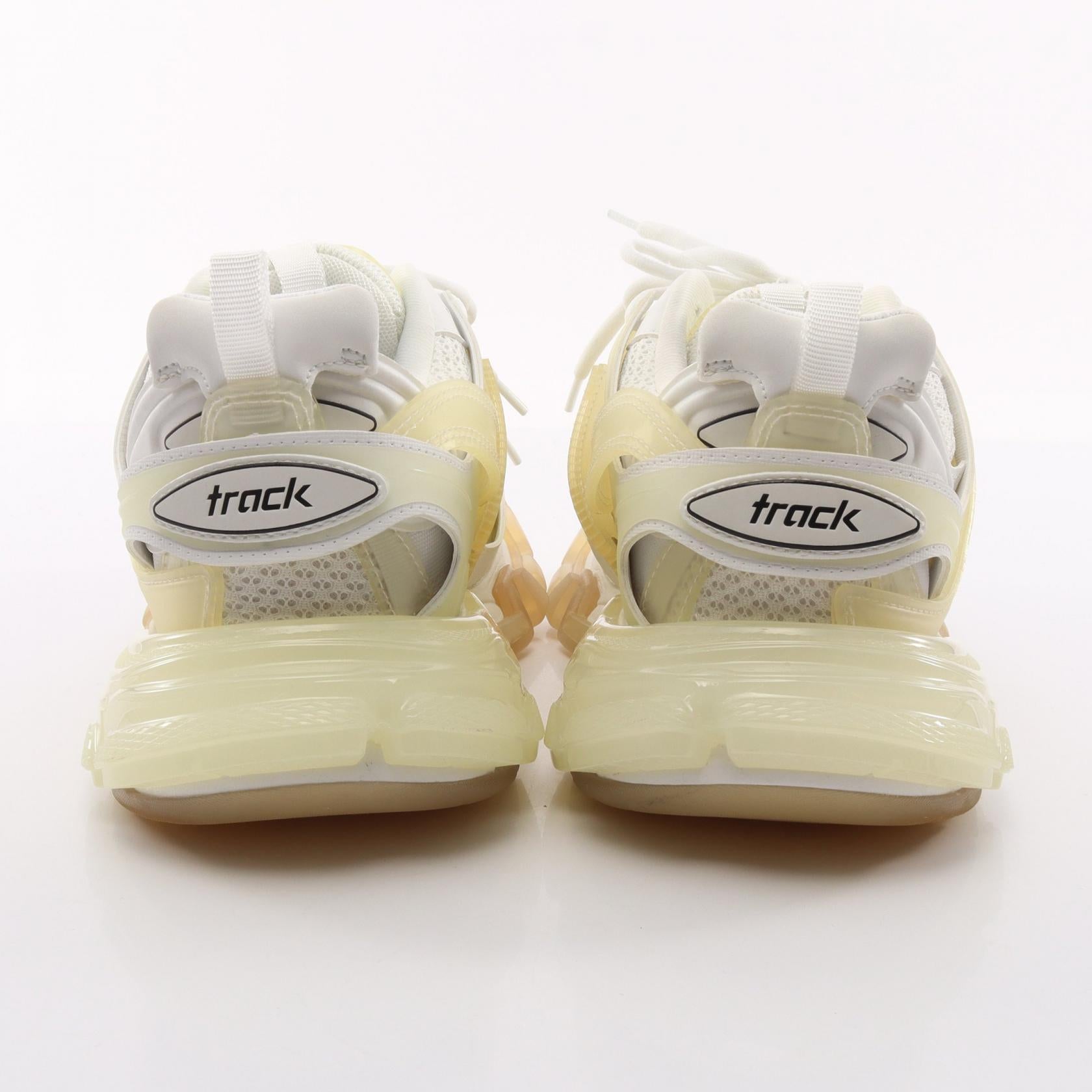 TRACK CLEAR SOLE スニーカー ファブリック ラバー ホワイト アイボリー バレンシアガ シューズ BALENCIAGA