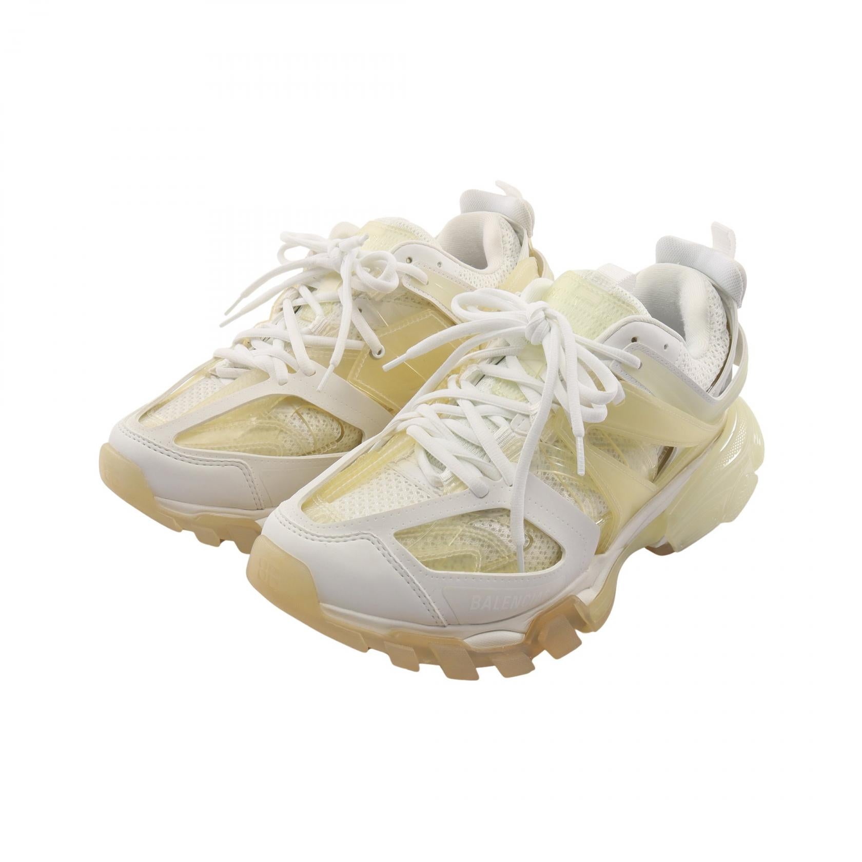 TRACK CLEAR SOLE スニーカー ファブリック ラバー ホワイト アイボリー バレンシアガ シューズ BALENCIAGA
