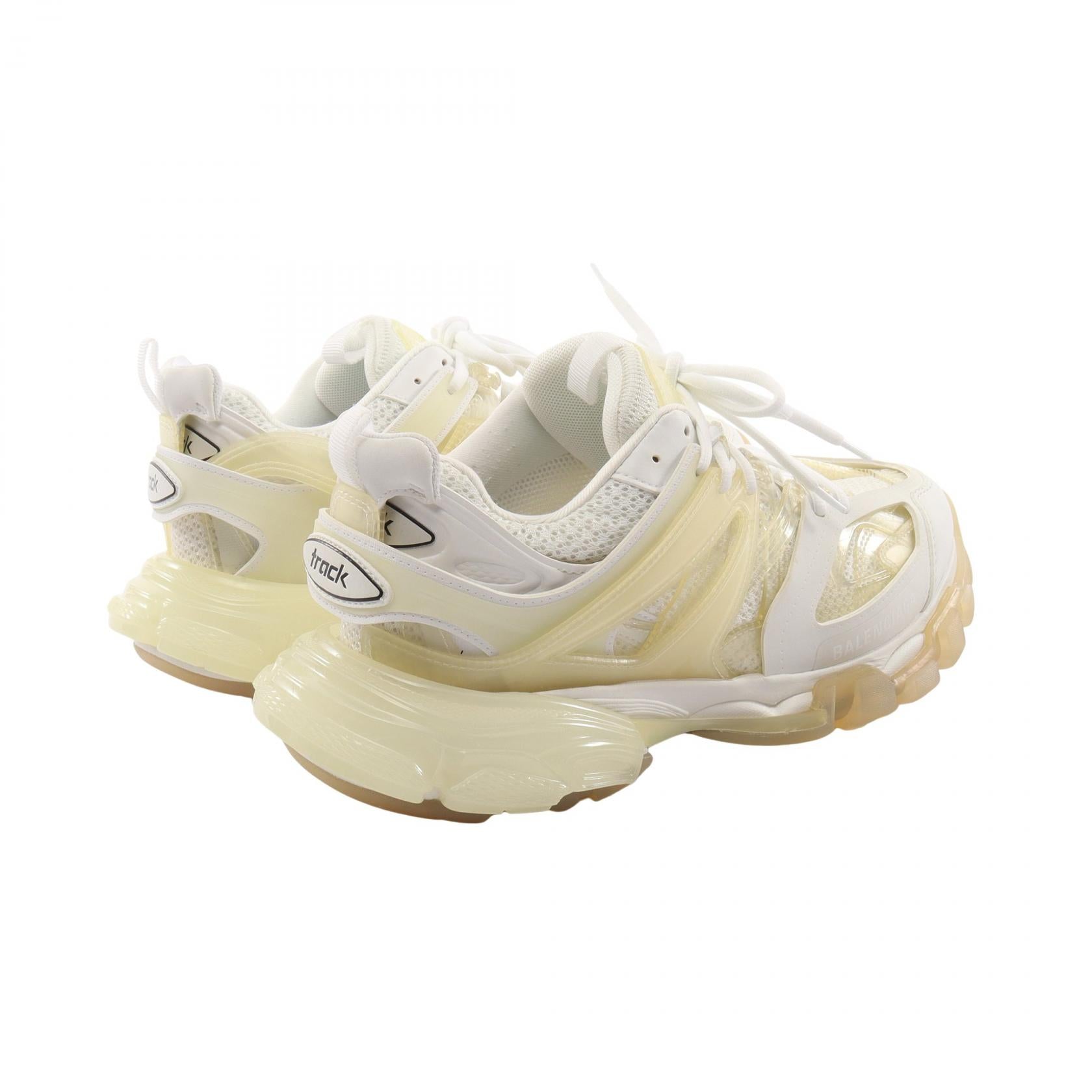 TRACK CLEAR SOLE スニーカー ファブリック ラバー ホワイト アイボリー バレンシアガ シューズ BALENCIAGA