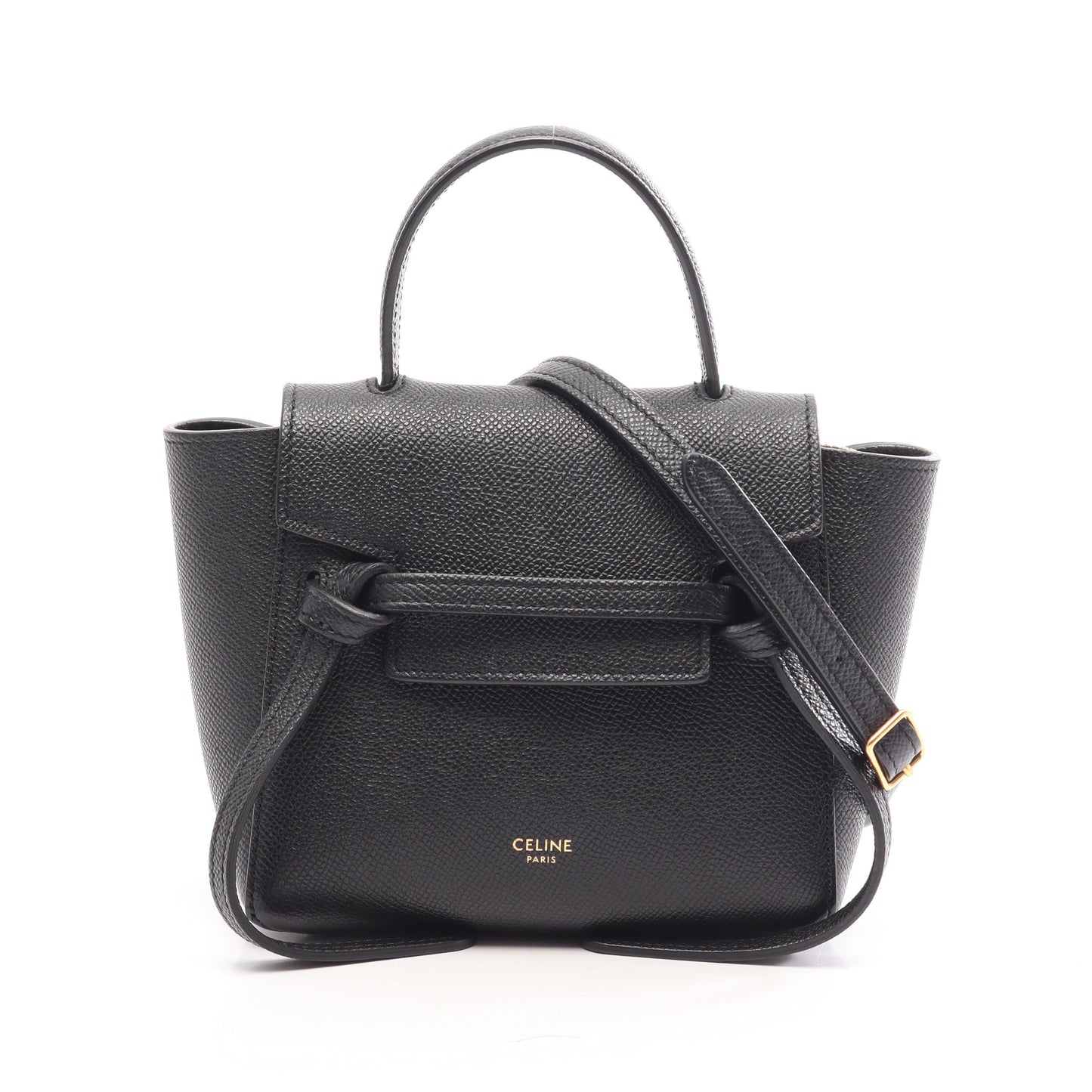 PICO BELT BAG ピコ ベルトバッグ 2WAY ハンドバッグ レザー ブラック セリーヌ