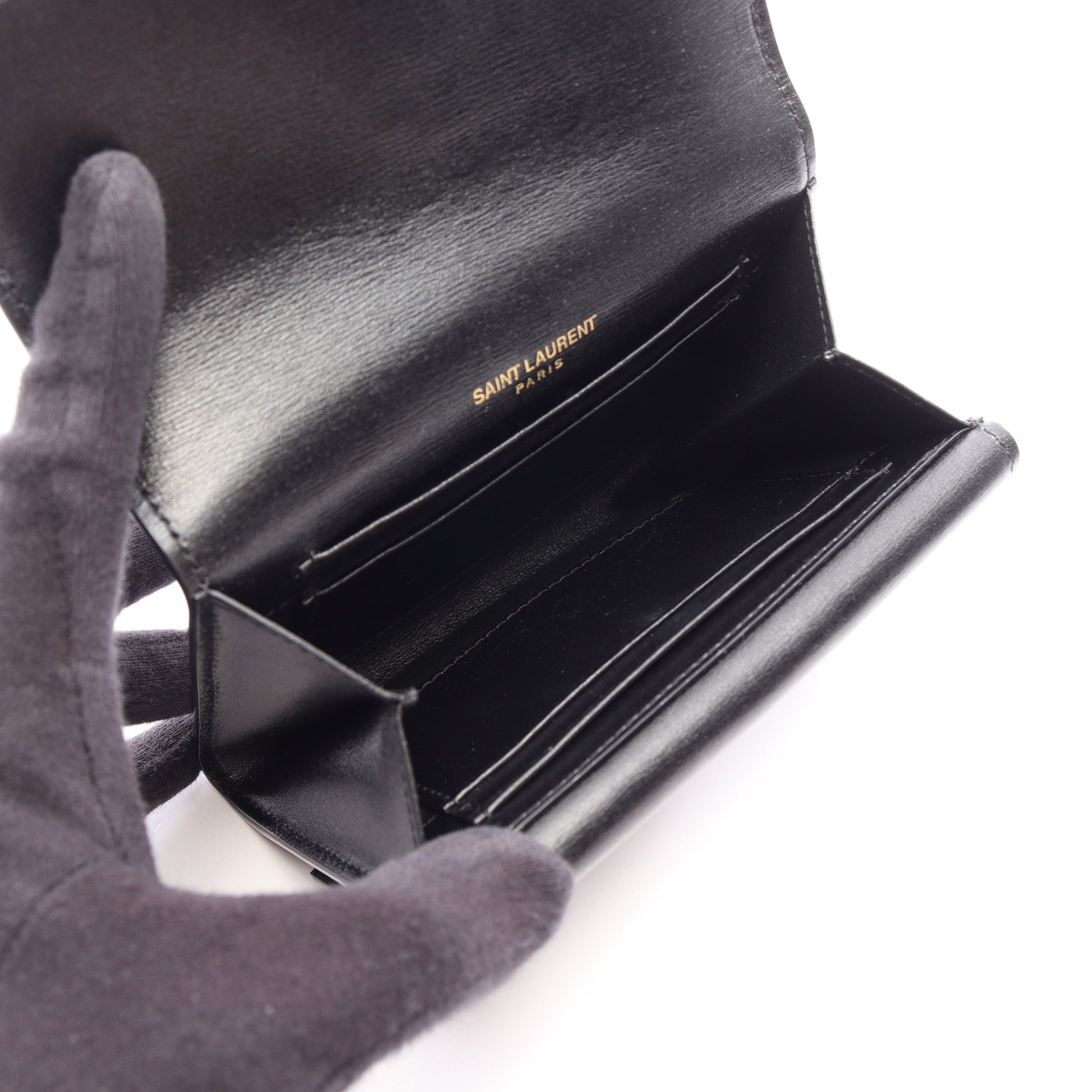 コインケース カードケース レザー ブラック サンローランパリ 財布・小物 SAINT LAURENT PARIS