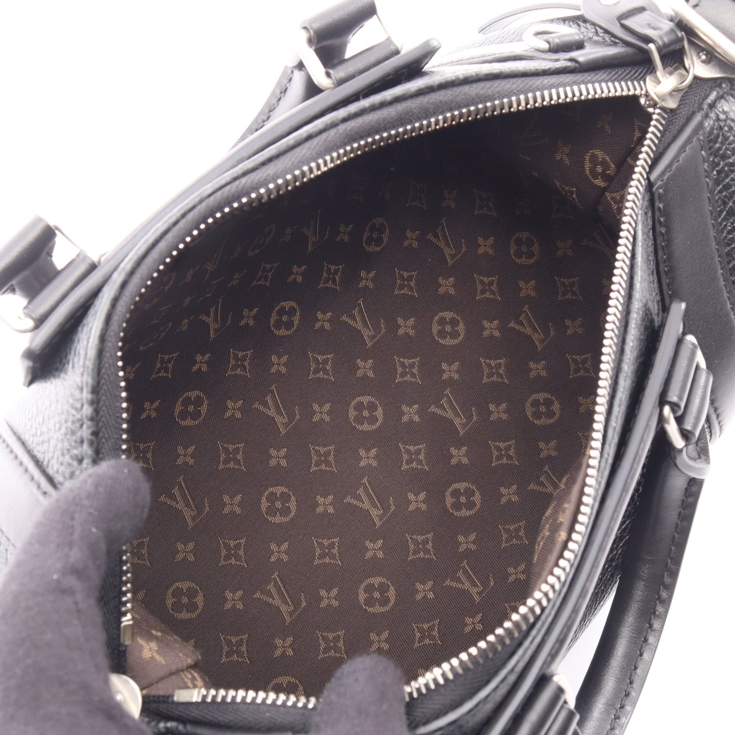 LV バイカーPM ノワール 2WAY ハンドバッグ レザー ブラック ルイヴィトン