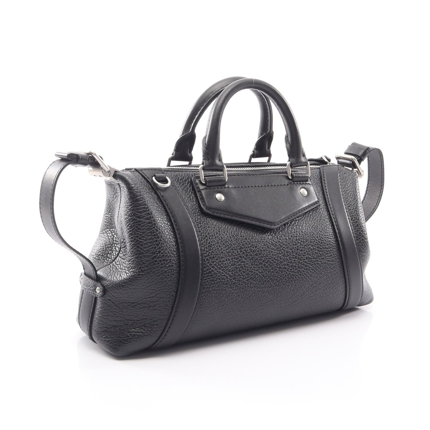 LV バイカーPM ノワール 2WAY ハンドバッグ レザー ブラック ルイヴィトン