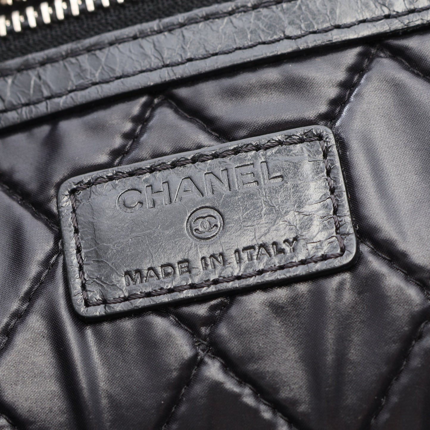 ココマーク クラッチバッグ レザー ブラック シルバー金具 シャネル