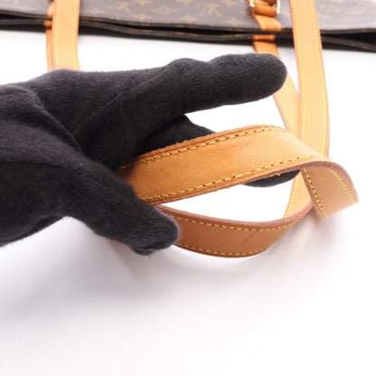 サックショッピング モノグラム ショルダーバッグ トートバッグ PVC レザー ブラウン ルイヴィトン バッグ LOUIS VUITTON