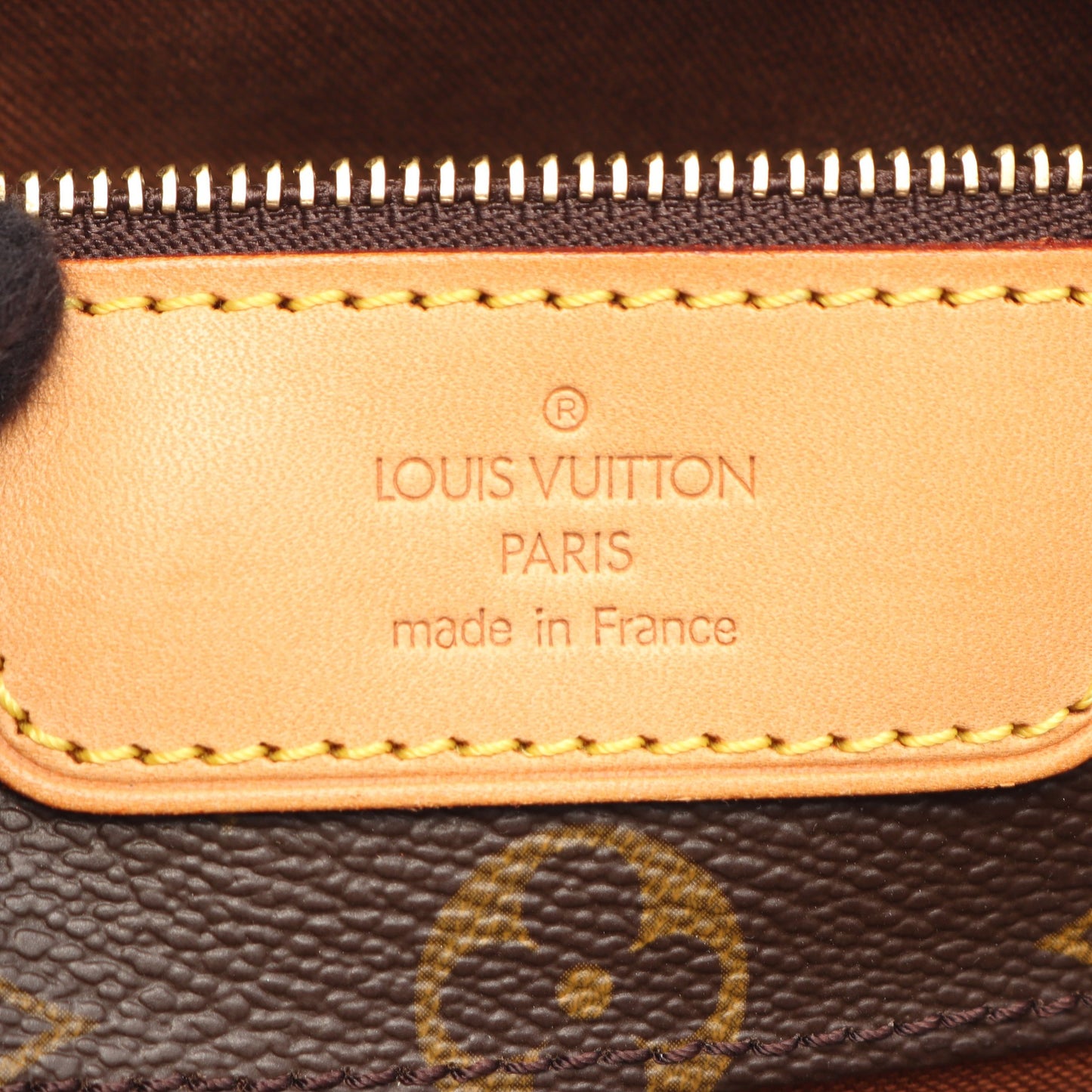 サックショッピング モノグラム ショルダーバッグ トートバッグ PVC レザー ブラウン ルイヴィトン バッグ LOUIS VUITTON