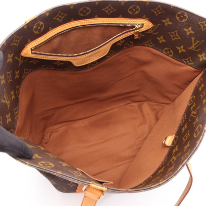 サックショッピング モノグラム ショルダーバッグ トートバッグ PVC レザー ブラウン ルイヴィトン バッグ LOUIS VUITTON