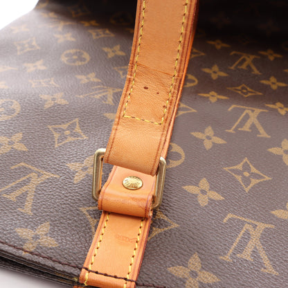サックショッピング モノグラム ショルダーバッグ トートバッグ PVC レザー ブラウン ルイヴィトン バッグ LOUIS VUITTON