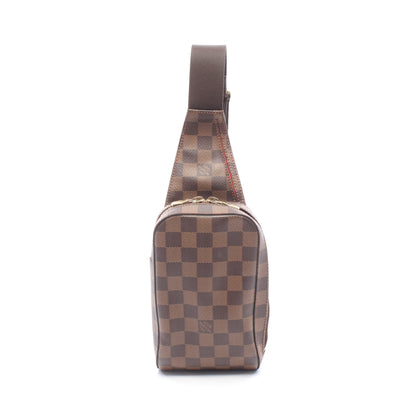 ジェロニモス ダミエエベヌ ボディバッグ PVC ブラウン ルイヴィトン バッグ LOUIS VUITTON