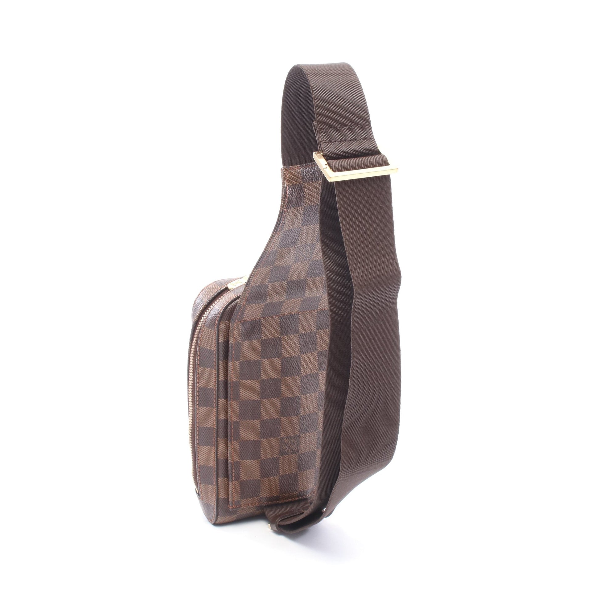 ジェロニモス ダミエエベヌ ボディバッグ PVC ブラウン ルイヴィトン バッグ LOUIS VUITTON