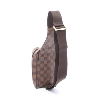 ジェロニモス ダミエエベヌ ボディバッグ PVC ブラウン ルイヴィトン バッグ LOUIS VUITTON