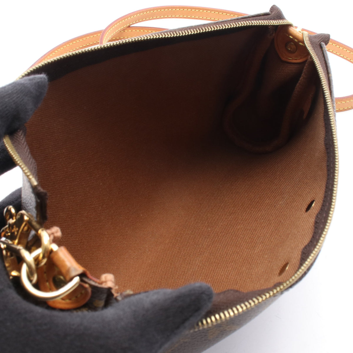 エヴァ モノグラム 2WAY チェーンショルダーバッグ PVC レザー ブラウン ルイヴィトン バッグ LOUIS VUITTON