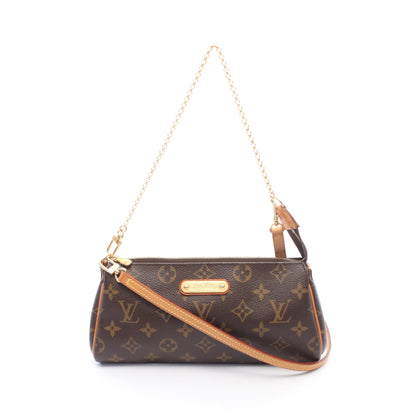 エヴァ モノグラム 2WAY チェーンショルダーバッグ PVC レザー ブラウン ルイヴィトン バッグ LOUIS VUITTON