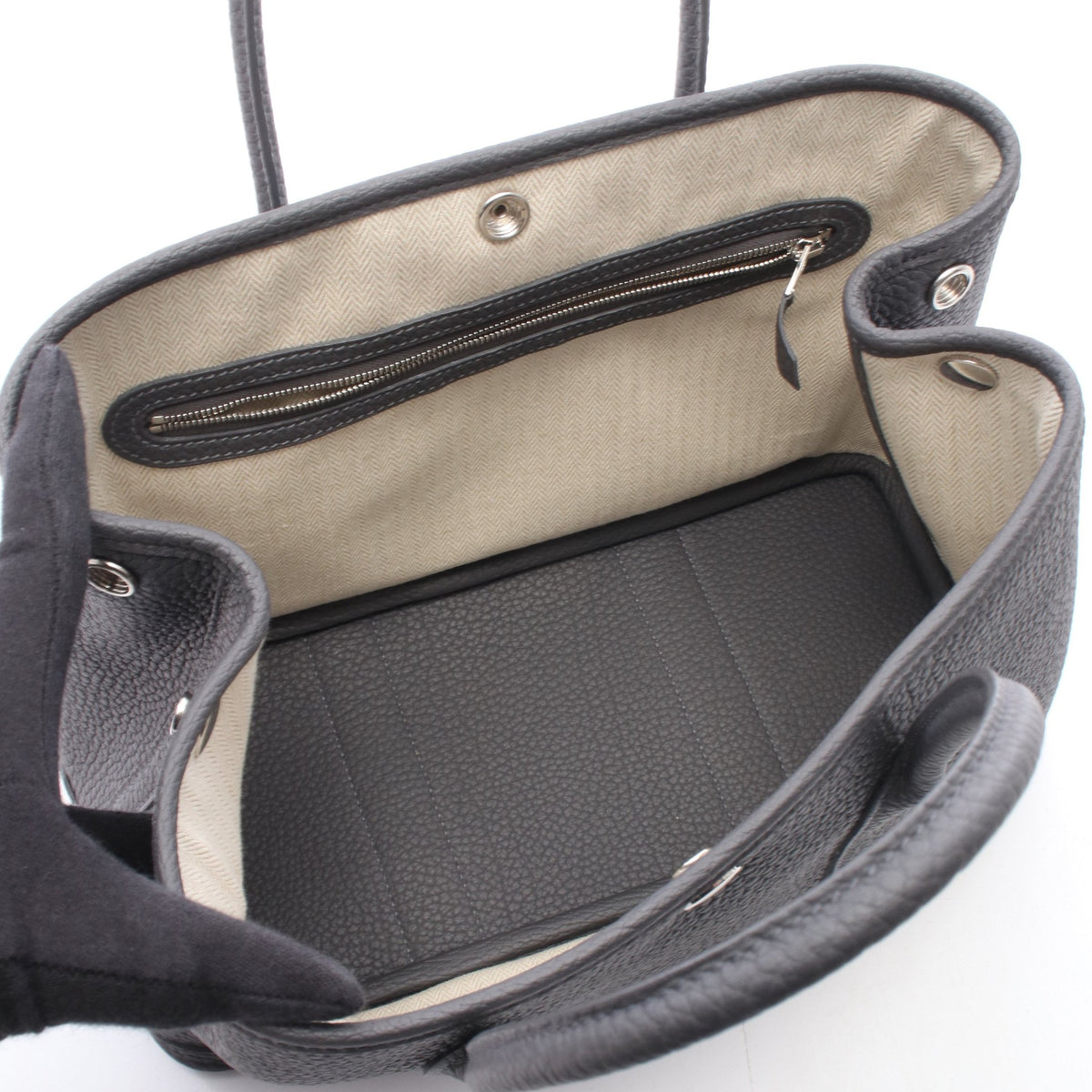 ガーデンパーティTPM グリミスティ ハンドバッグ トートバッグ ネゴンダ グレー シルバー金具 K刻印 エルメス バッグ HERMES