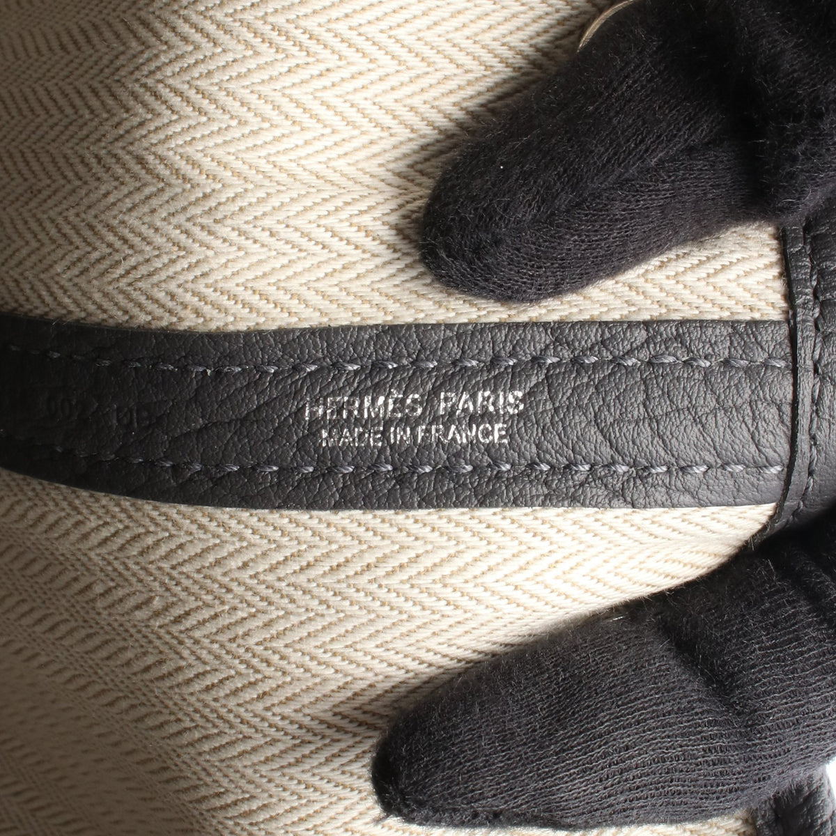 ガーデンパーティTPM グリミスティ ハンドバッグ トートバッグ ネゴンダ グレー シルバー金具 K刻印 エルメス バッグ HERMES