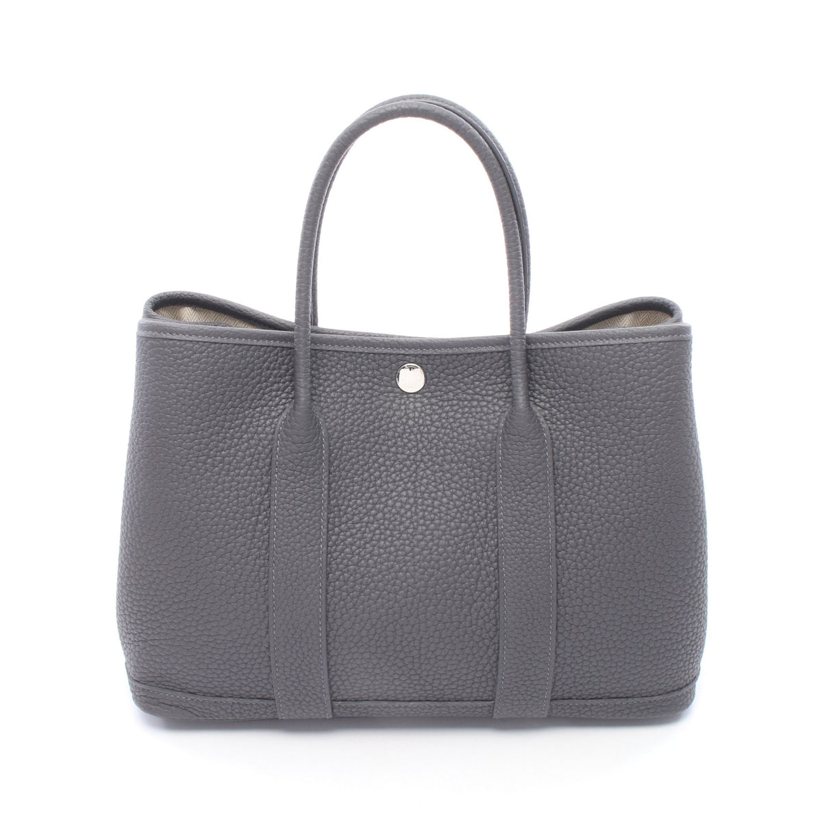 ガーデンパーティTPM グリミスティ ハンドバッグ トートバッグ ネゴンダ グレー シルバー金具 K刻印 エルメス バッグ HERMES