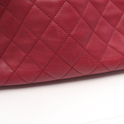 マトラッセ 2WAY チェーンショルダーバッグ チェーントートバッグ レザー ピンク シルバー金具 シャネル