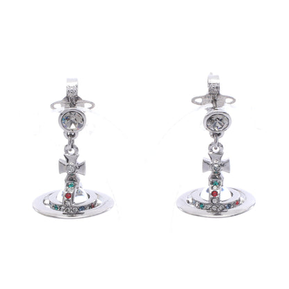 NEW PETITE ORB ピアス GP ラインストーン シルバー マルチカラー ヴィヴィアンウエストウッド アクセサリー Vivienne Westwood