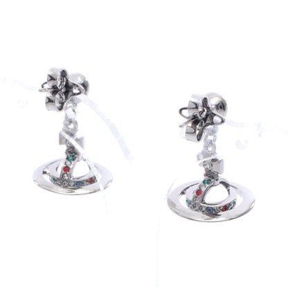 NEW PETITE ORB ピアス GP ラインストーン シルバー マルチカラー ヴィヴィアンウエストウッド アクセサリー Vivienne Westwood