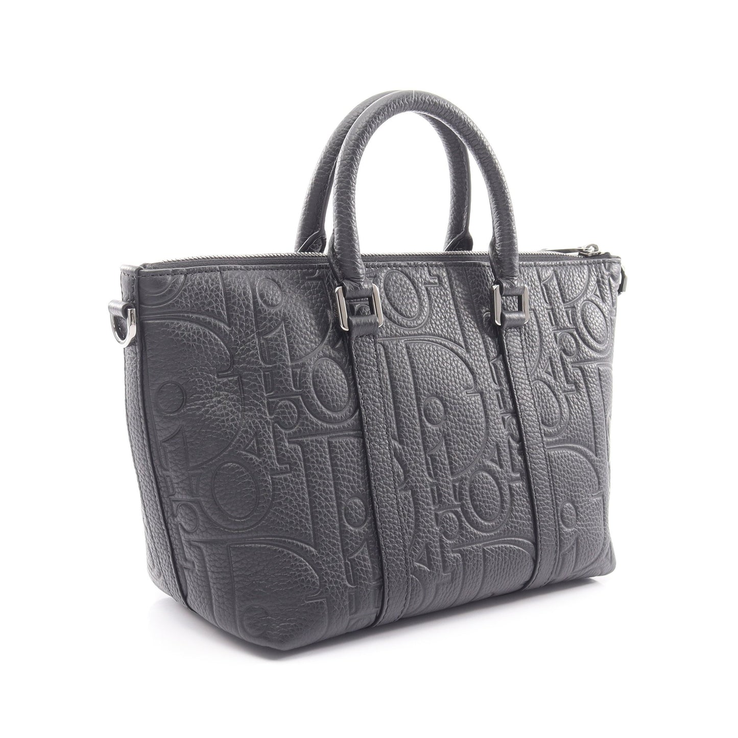 Weekender 25 ディオール グラビティ 2WAY ハンドバッグ レザー ブラック ディオール
