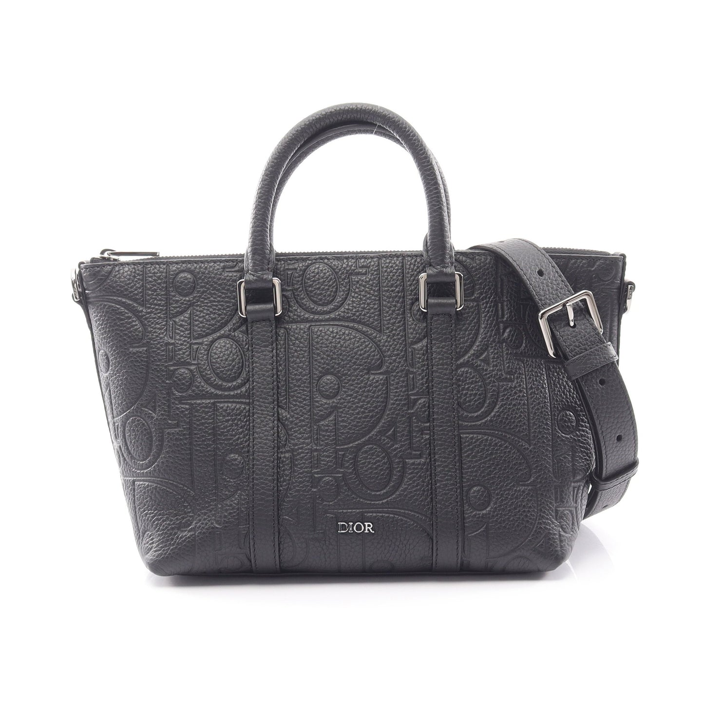 Weekender 25 ディオール グラビティ 2WAY ハンドバッグ レザー ブラック ディオール