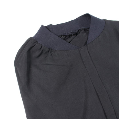 片袖 ジャケット ウール ネイビー ヨウジヤマモト アウター Yohji Yamamoto