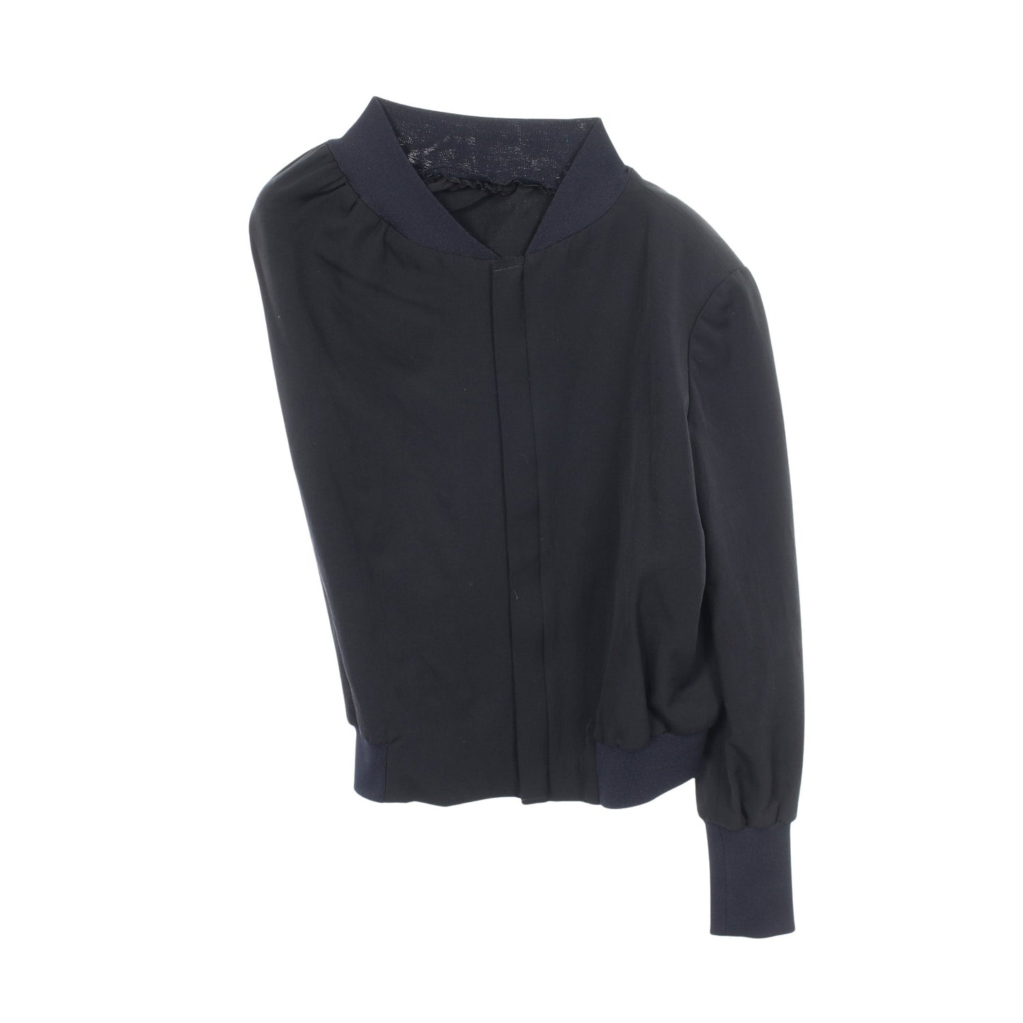片袖 ジャケット ウール ネイビー ヨウジヤマモト アウター Yohji Yamamoto