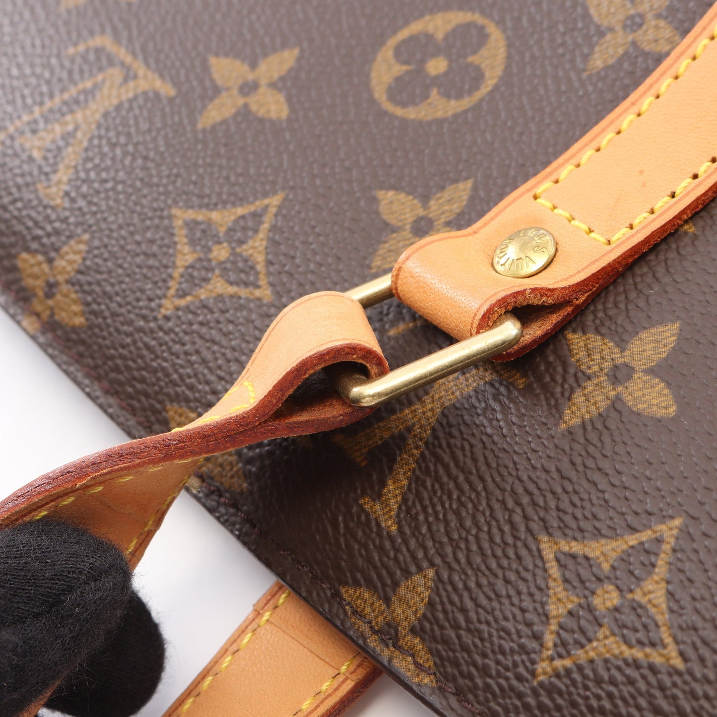 バビロン モノグラム ショルダーバッグ PVC レザー ブラウン ルイヴィトン バッグ LOUIS VUITTON