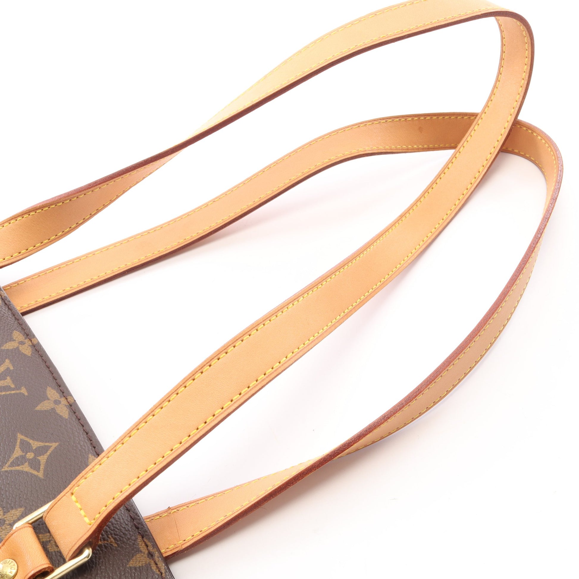 バビロン モノグラム ショルダーバッグ PVC レザー ブラウン ルイヴィトン バッグ LOUIS VUITTON