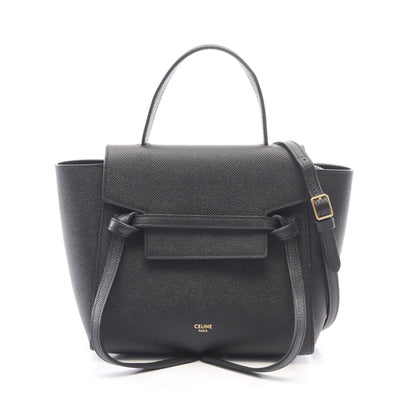 BELT BAG NANO ベルトバッグ ナノ 2WAY ハンドバッグ レザー ブラック セリーヌ
