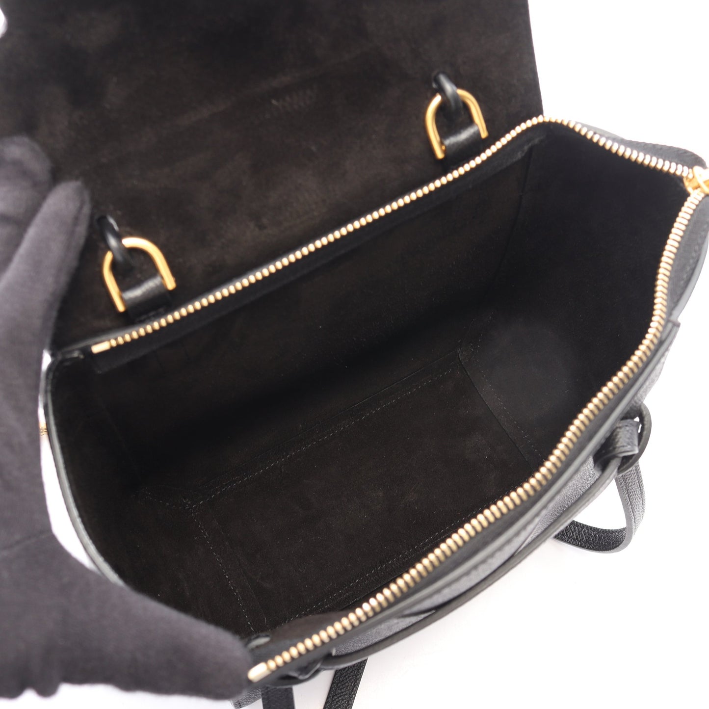 BELT BAG NANO ベルトバッグ ナノ 2WAY ハンドバッグ レザー ブラック セリーヌ