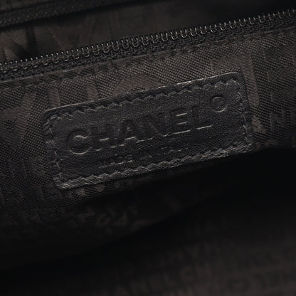 チョコバー ミニボストンバッグ キャビアスキン ブラック シルバー金具 シャネル バッグ CHANEL