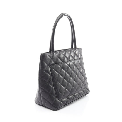 復刻トート ハンドバッグ トートバッグ キャビアスキン ブラック ゴールド金具 シャネル バッグ CHANEL