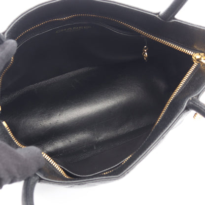復刻トート ハンドバッグ トートバッグ キャビアスキン ブラック ゴールド金具 シャネル バッグ CHANEL