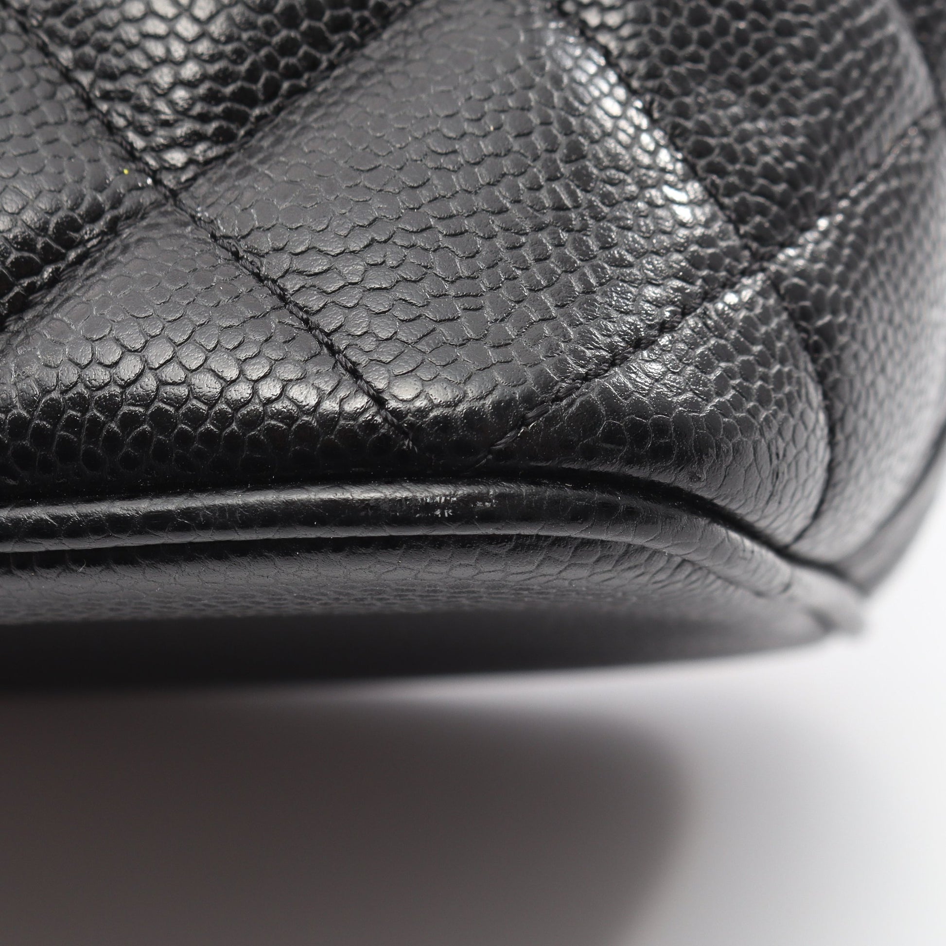 復刻トート ハンドバッグ トートバッグ キャビアスキン ブラック ゴールド金具 シャネル バッグ CHANEL