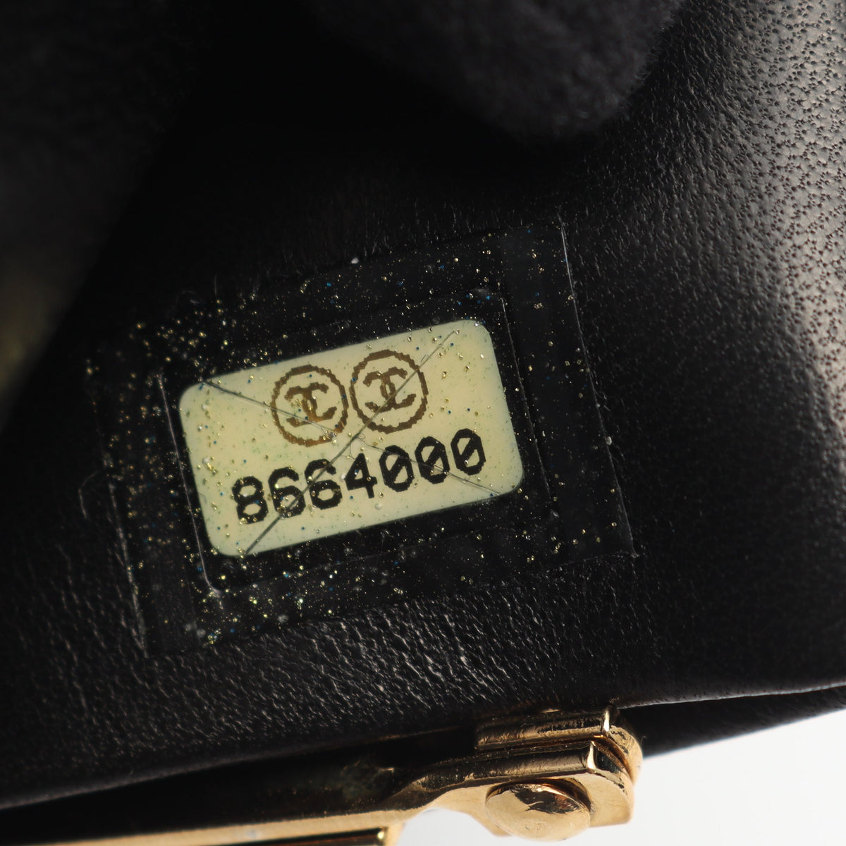 ココマーク 二つ折り長財布 キャビアスキン ブラック ゴールド金具 シャネル 財布・小物 CHANEL