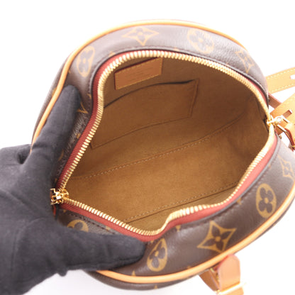 ボワット シャポースープル モノグラム ショルダーバッグ PVC レザー ブラウン ルイヴィトン