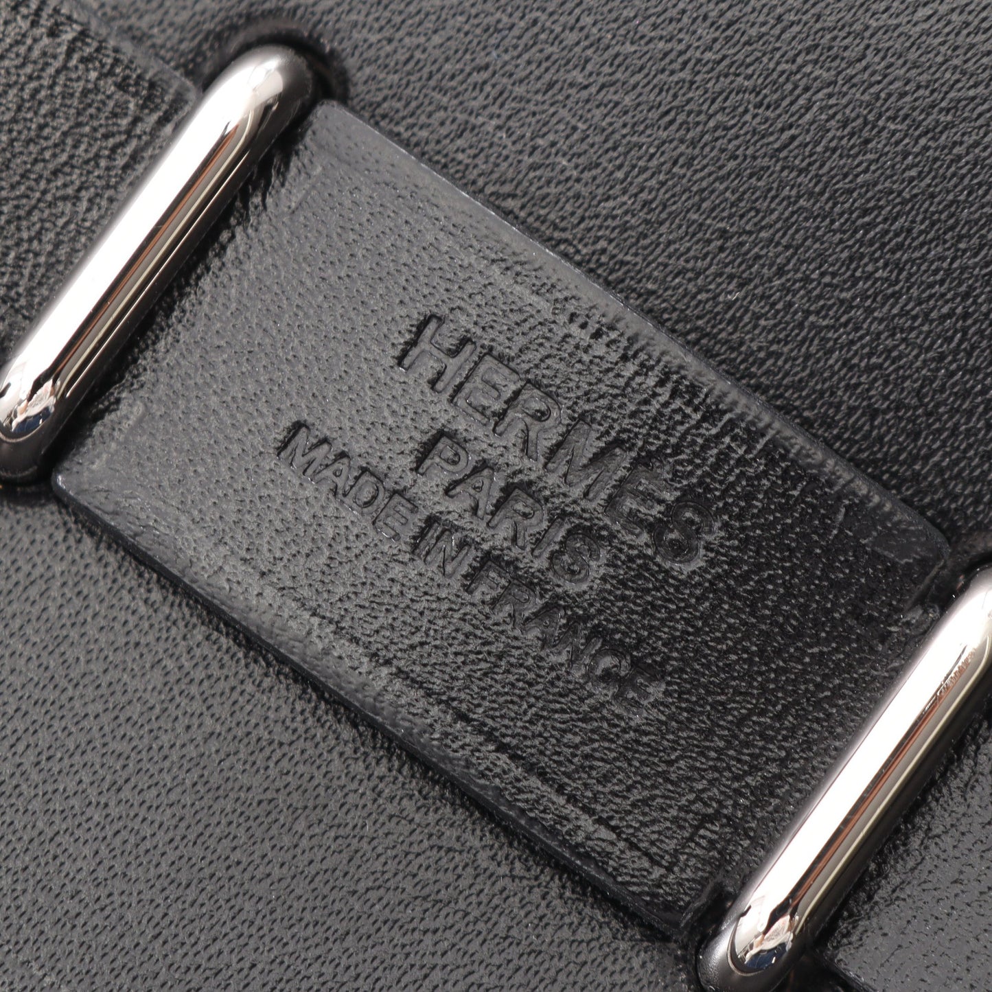 エールバッグジップ ミニ ショルダーバッグ トワルミリタリー ヴァッシュハンター ブラック シルバー金具 W刻印 エルメス