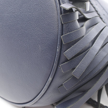 MEDIUM FRINGE CARNIVAL フリンジカーニバル 2WAY ショルダーバッグ レザー ネイビー ジェイアンドエムデヴィッドソン
