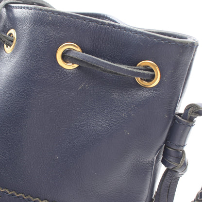 MEDIUM FRINGE CARNIVAL フリンジカーニバル 2WAY ショルダーバッグ レザー ネイビー ジェイアンドエムデヴィッドソン
