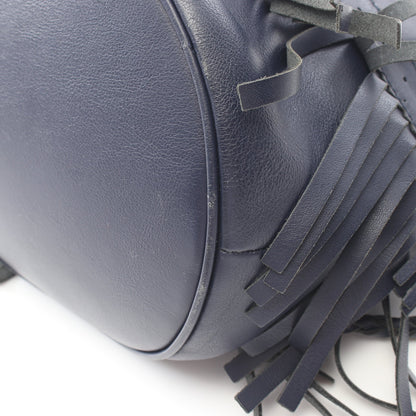 MEDIUM FRINGE CARNIVAL フリンジカーニバル 2WAY ショルダーバッグ レザー ネイビー ジェイアンドエムデヴィッドソン