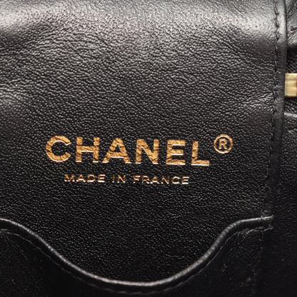 ココマーク バニティバッグ 2WAY チェーンショルダーバッグ ラムスキン ブラック ゴールド金具 シャネル バッグ CHANEL