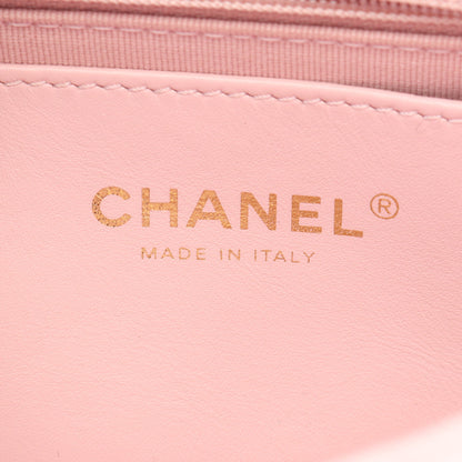 マトラッセ チェーンショルダーバッグ キャビアスキン ライトピンク ゴールド金具 シャネル バッグ CHANEL