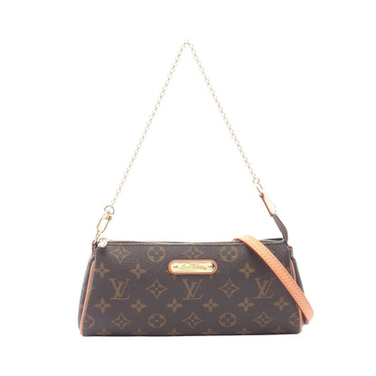 エヴァ モノグラム 2WAY チェーンショルダーバッグ PVC レザー ブラウン ルイヴィトン バッグ LOUIS VUITTON
