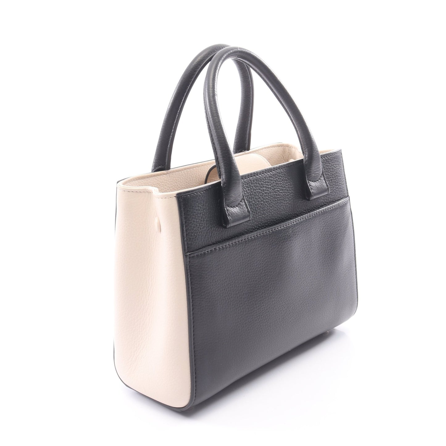 ショルダーバッグ ネオ エグゼクティブ トート スモール 2WAY ハンドバッグ レザー ブラック アイボリー ゴールド金具 シャネル