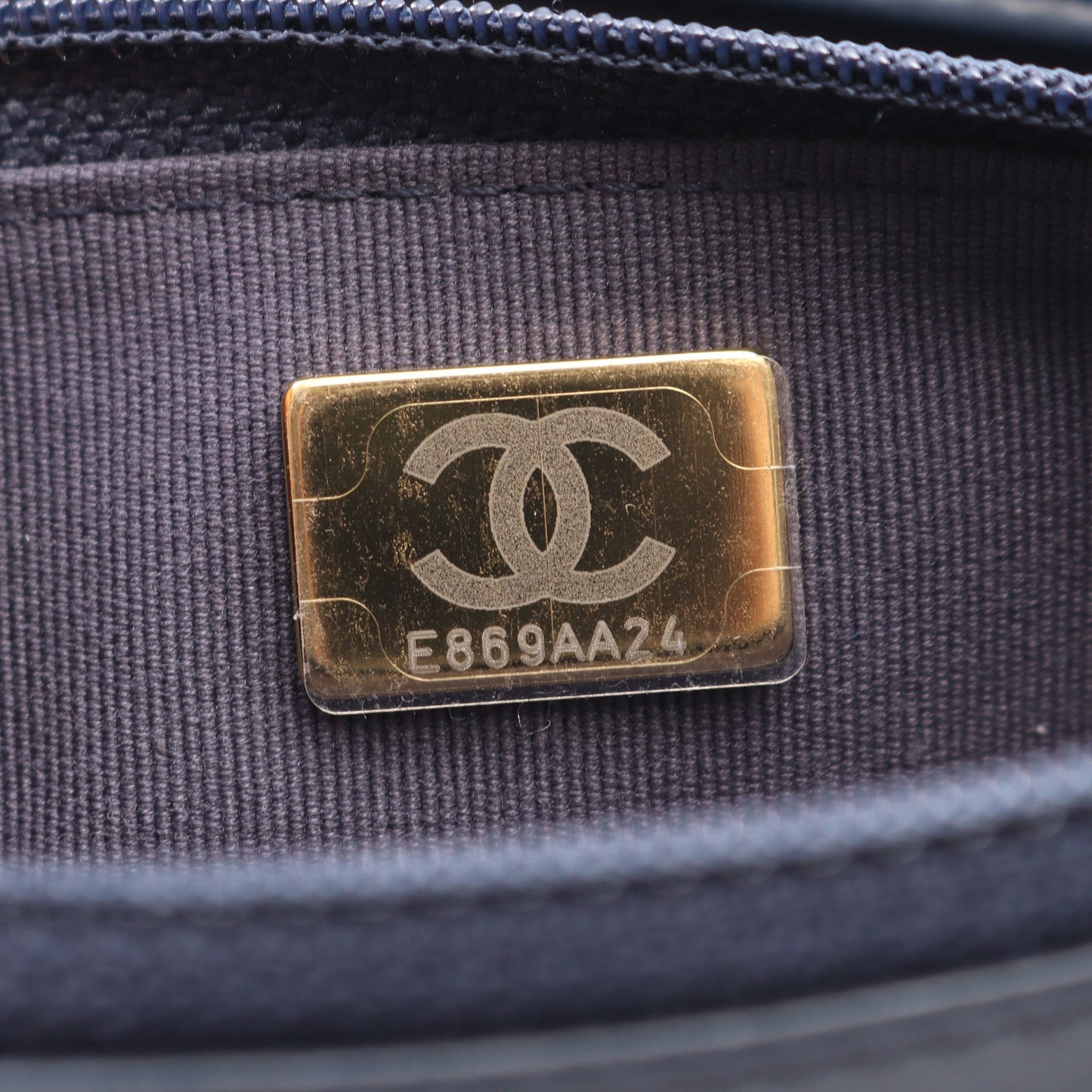 CHANEL19 マトラッセ チェック コンビ金具 2WAY チェーンウォレット ファブリック ブルー ホワイト ブラック シャネル