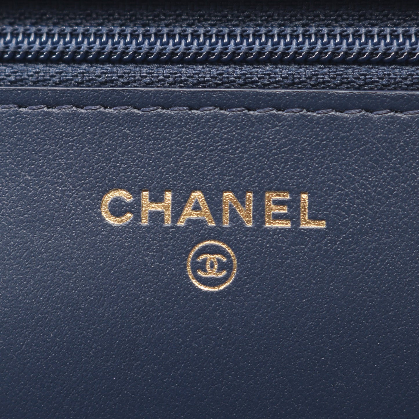 CHANEL19 マトラッセ チェック コンビ金具 2WAY チェーンウォレット ファブリック ブルー ホワイト ブラック シャネル