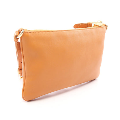 SOFT GRAIN ショルダーバッグ レザー ライトブラウン プラダ バッグ PRADA