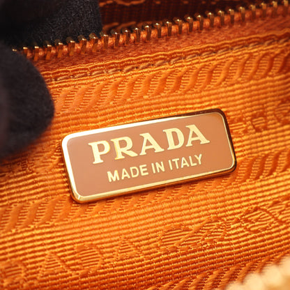 SOFT GRAIN ショルダーバッグ レザー ライトブラウン プラダ バッグ PRADA