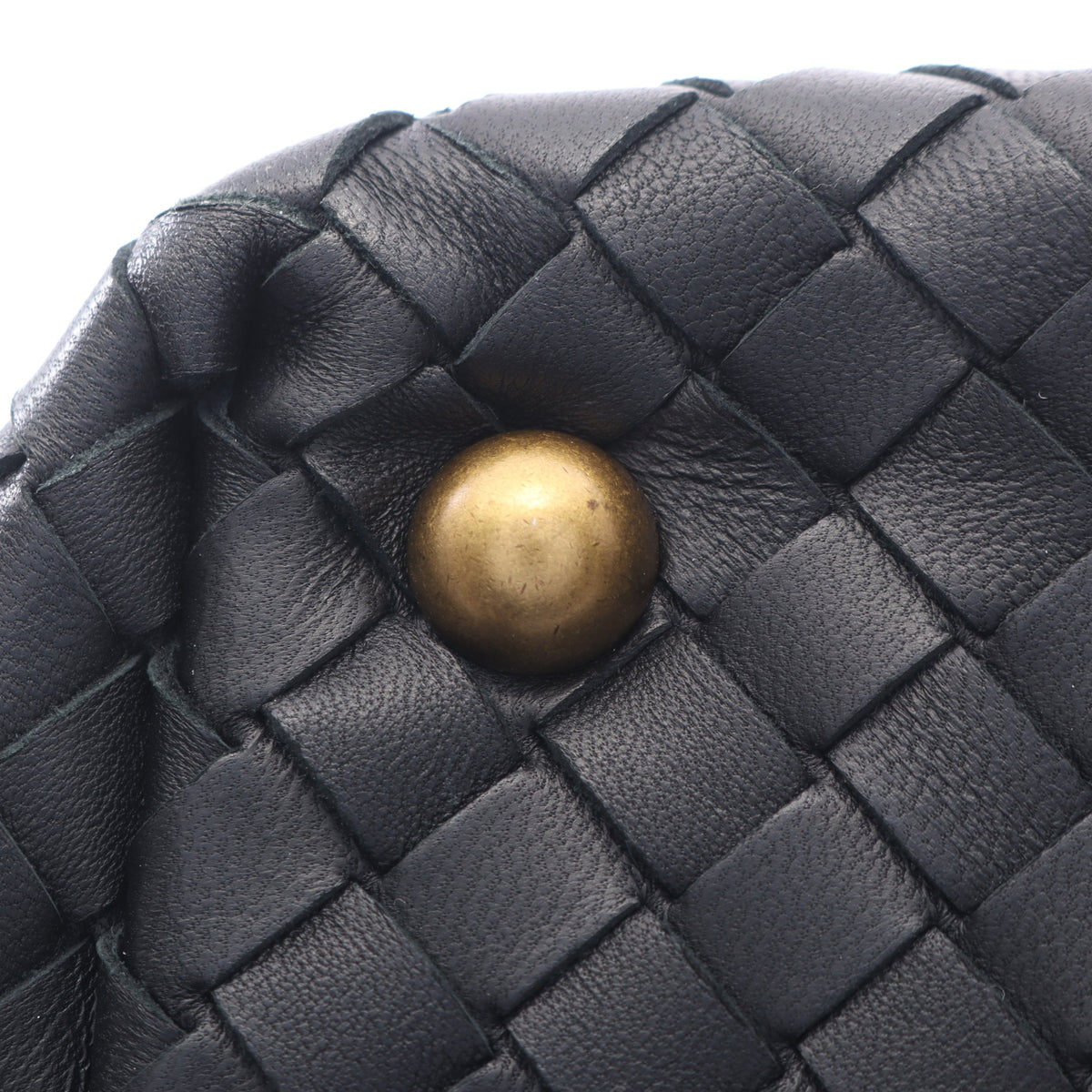 イントレチャート ハンドバッグ ミニボストンバッグ レザー ブラック ボッテガヴェネタ バッグ BOTTEGA VENETA